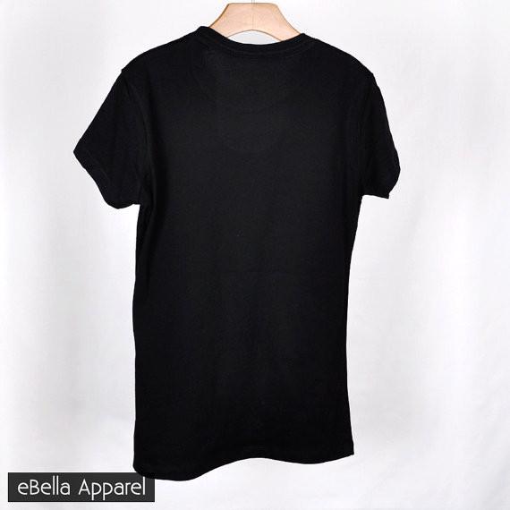 Paris London Barcelona - Women's Basic Black Short Sleeve, Graphic Print Tee - eBella Apparel